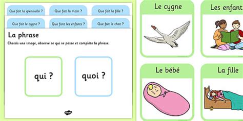 What Picture Description Cards French