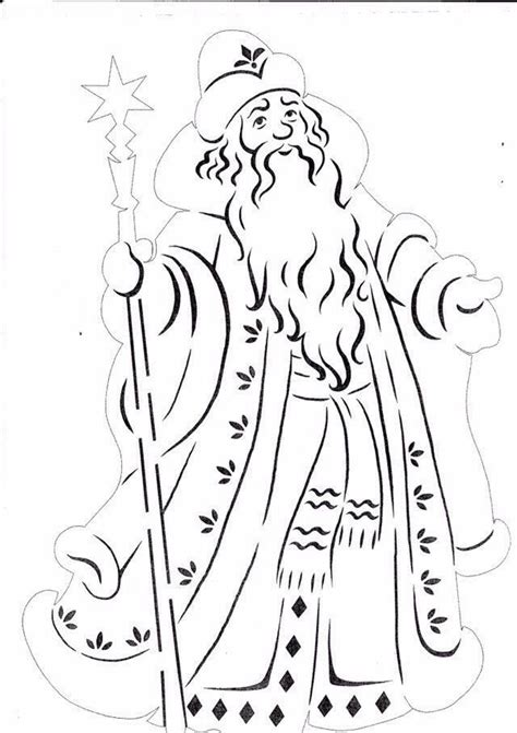 Шаблоны закладка дед мороз 21 фото