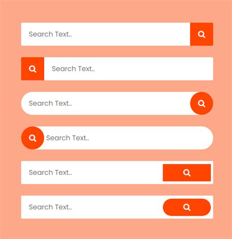 Different Style of Search Box Design in CSS