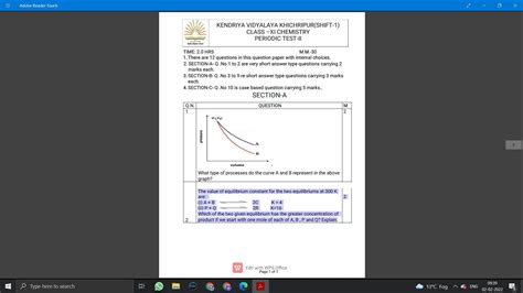 Which of the two given equilibrium has the greater concentration of ...