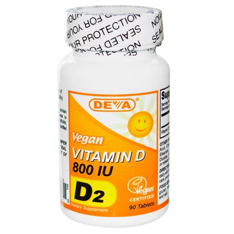Deva Vegan Vitamin D – 800 IU – 90 Tablets – Cornerstone For Natural ...