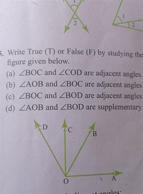 is it adjecent or not a adjecent plz give a justify answer (c) one ...