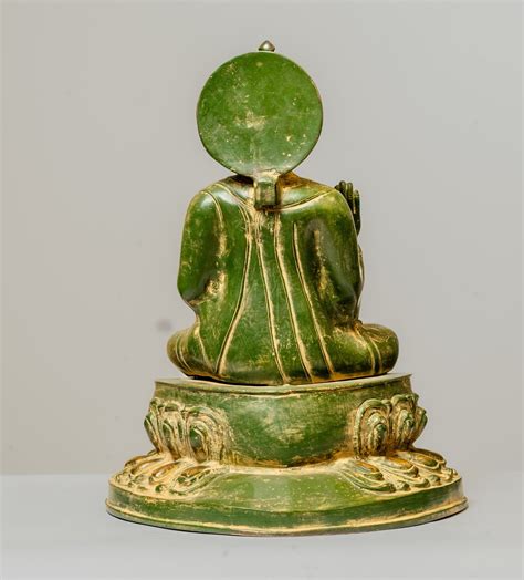 "Verdant Antique Green Buddha Brass Statue" – The Craft Story