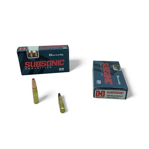 Hornady Subsonic 300 Blackout 190 SubX Ammunition, 40 Rounds