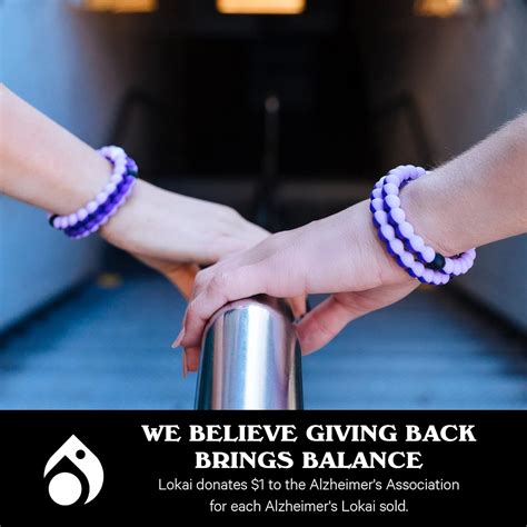 Buy Lokai Silicone Beaded Bracelet for Alzheimer's Awareness - Silicone ...
