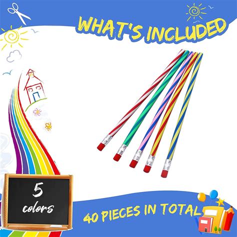 Niurewan 40 Pcs 7 Inch Soft Bendable Pencils,Magic Bend India | Ubuy