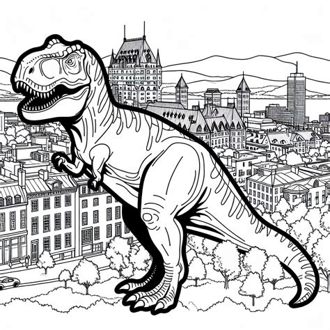 Cartoon T-Rex coloring page - GoGo Coloring