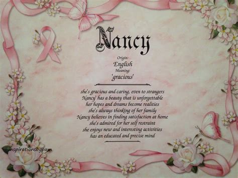 Nancy First Name Meaning Art Print-Name