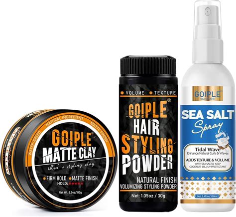 Amazon.com: Matte Clay Firm Hold Hair Clay for Men Water Based & Hair ...