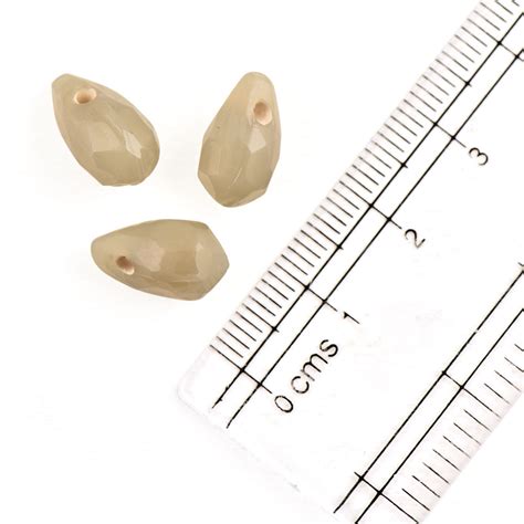 Hazel Wood Irregular Briolette Shape Glass Beads For Jewelry Making (12 ...