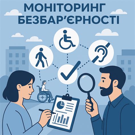Міністерством з відновлення, інфраструктури та транспорту України проводиться щорічний моніторинг та оцінка ступеня безбар’єрності об’єктів фізичного оточення і послуг для осіб з інвалідністю