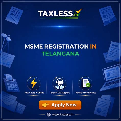 MSME Registration in Telangana | Taxless.in