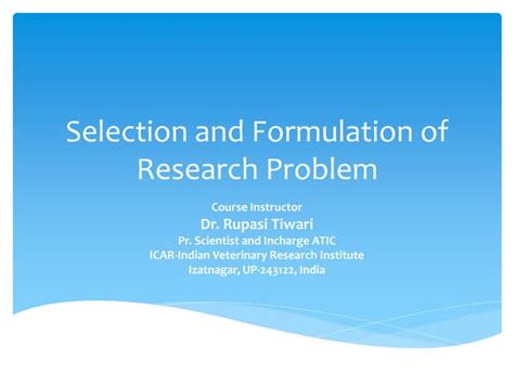Image result for Selection of Problem