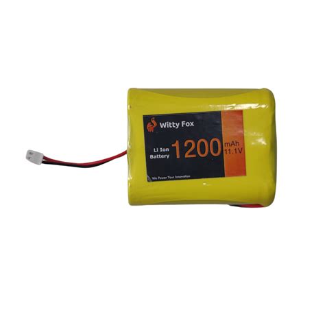 Buy Witty Fox 11.1V 1200mAh Li-Ion Battery Online in India | Robocraze