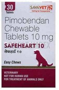 Safeheart 10mg Pimobendan Chewable Tablets Exporter, Supplier from Nagpur