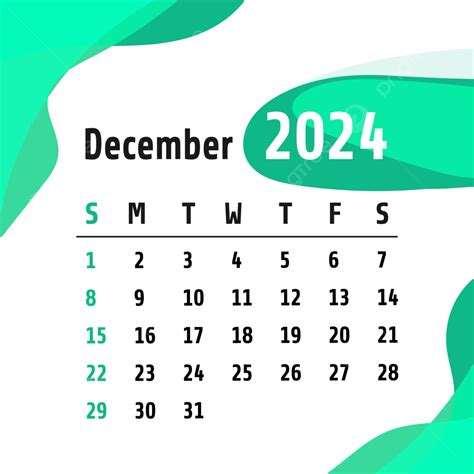 月曆 2024 年 12 月 向量, 2024 年 12 月, 月曆, 2024年日历向量圖案素材免費下載，PNG，EPS和AI素材下載 - Pngtree
