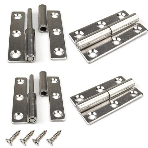 4pcs 3 Lift Off Door Hinges Heavy Duty Window Detachable | Desertcart INDIA