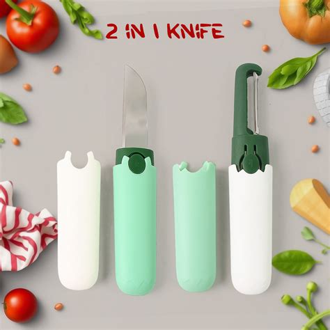 2 in 1 Knife, Multifunctional peeler Two in one fruit knife, fruit and