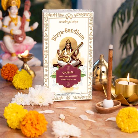 Vedic Incense (Dhoop) Sticks - Chameli | Jasmine – Divyagandham