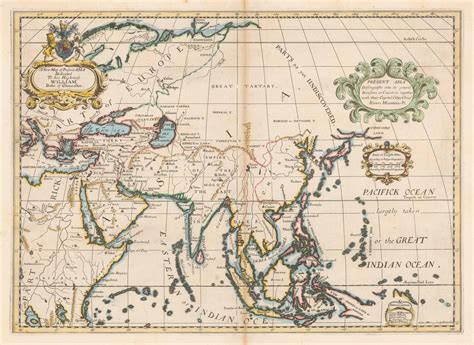 Edward Wells, Educational map of Asia, 1700 c. | The Map House
