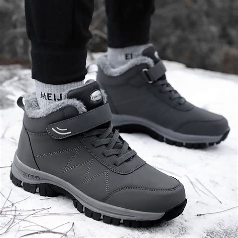 Akiihool Snow Boots for Men Wide Width Lightweight Winter Boots Anti ...