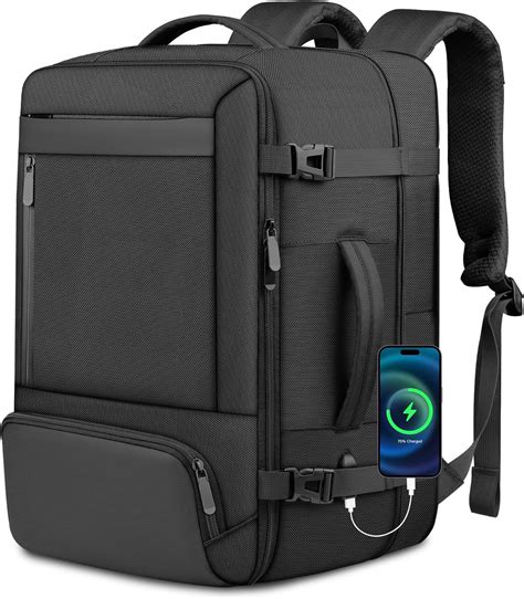 ampoock 50L Large Travel Backpack, Extra Large Carry On Backpack ...