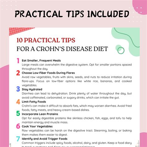 Crohns Diet Foods List, Crohn's Disease Diet Chart, Anti Inflammatory Food for Digestive Health ...