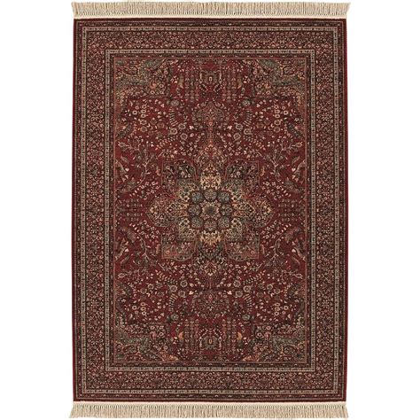Couristan KASHIMAR 4 X 6 (ft) Wool Antique Red Indoor Floral/Botanical ...