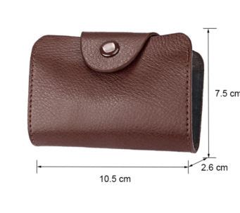 DAHSHA Leather Credit Card Holder Wallet With 13 Slots for Men & Women ...