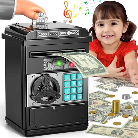 Doloowee Piggy Bank Toys Mini ATM Bank Cash Coin Money Saving Box ...
