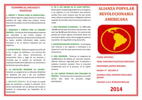 Alianza popular revolucionaria americana | DOCX