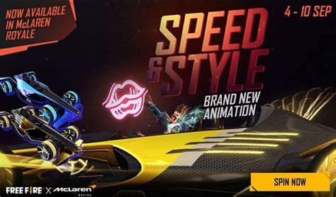 Free Fire McLaren spin event: How to get MCL-FF Final Lap skin