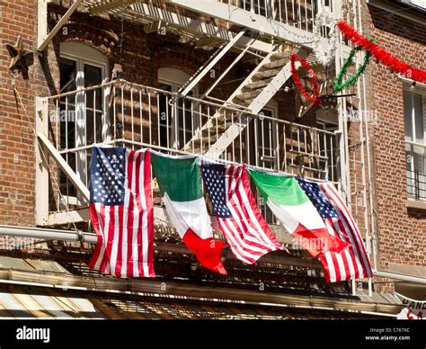 Italian And American Flag