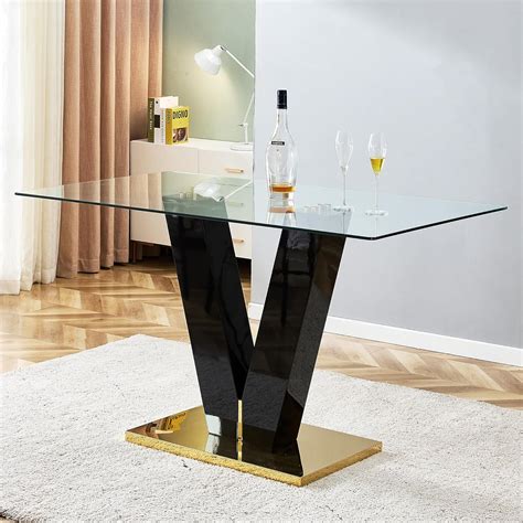 Amazon.com: Pvillez Bar Table, 63" Pub Table High Top Table Rectangular ...
