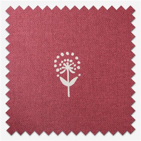 Emily Bond Wild Thyme Burgundy Roller Blind | Blinds Direct