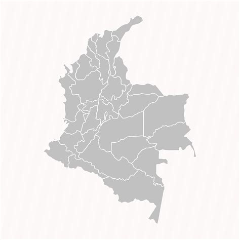 Detailed Map of Colombia With States and Cities 25840143 Vector Art at Vecteezy