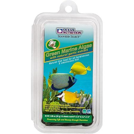 Ocean Nutrition Algae Seaweed Fish Food with Clip Inside (Green, 30 g ...
