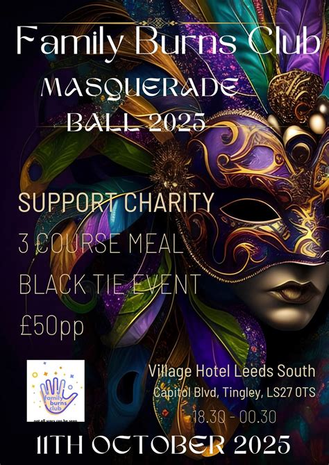 Masquerade Ball 2025, Village Hotel South Leeds, Morley, 11 October ...