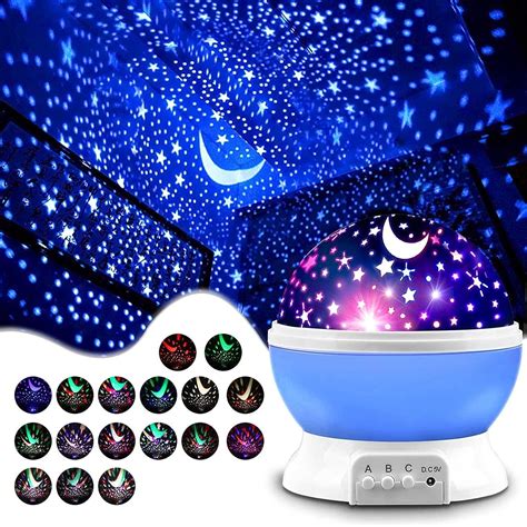 Buy JDM Night Light Lamp Projector, Star Light Rotating Projector with Colors and 360 Degree ...