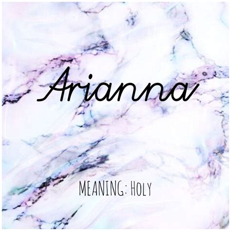 ARIANNA #Names #Arianna #BabyNames | Names with meaning, Cute names, Names
