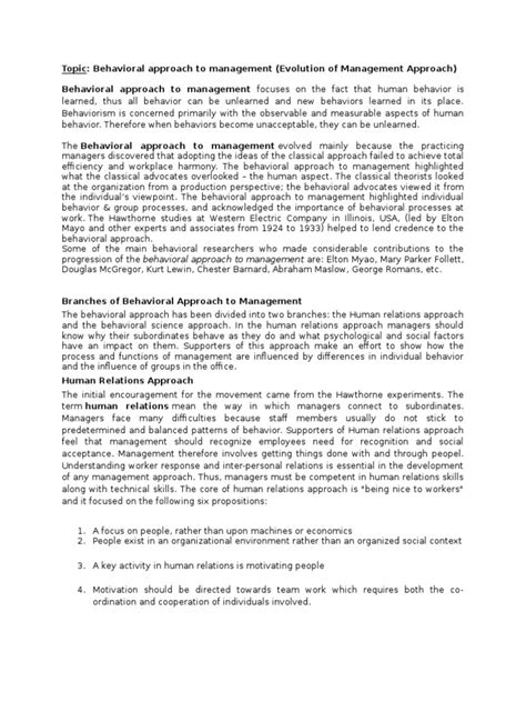 Image result for Behavioral Management Approach