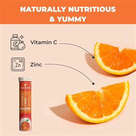 Zaocare Vitamin C & Zinc Effervescent Tablets For Glowing Skin | Immun