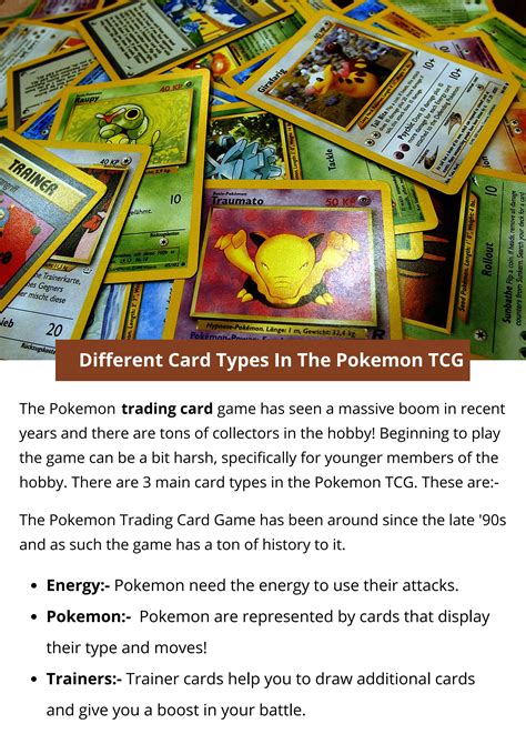 Different Card Types In The Pokemon TCG by jonesashley - Issuu