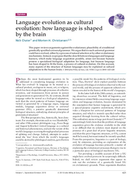 Evolution of Human Language 的图像结果