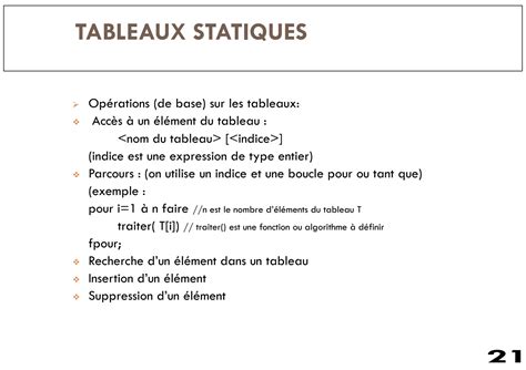 Image result for Algorithme Tableaux