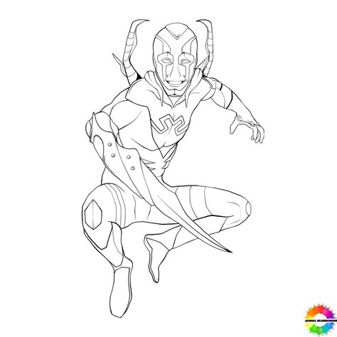 Blue Beetle Coloring Pages [2025]