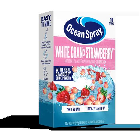 White Cran x Strawberry Zero Sugar Drink Mix Packets | Ocean Spray®
