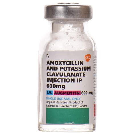 Augmentin - Vial of 600mg Injection I.V. : Amazon.in: Health & Personal ...