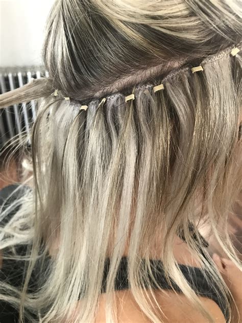 Micro loop bead weft extensions. Super quick to install and no damage ...