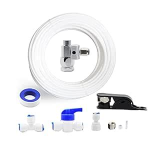 Ice Maker Fridge Water Filtration Refrigerator Installation Kit + Shut ...